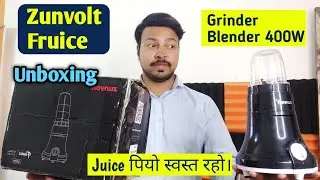 Zunvolt Blender || Zunvolt Fruice Juicer  Blender Grinder 400W
