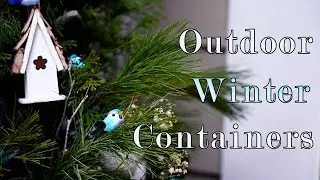 SMALL SPACE Outdoor WINTER Containers❄️  Simple Winter Porch - REPURPOSE - Winter Thru Spring!