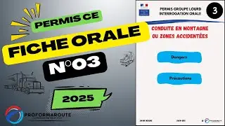Fiche orale n&deg;3 - Conduite en montagne ou zone accident&eacute;es - Permis CE