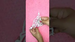 How To Make Easy Beautiful Paper Cutting Snowflakes 🌨️ Kirigami #paperart #papercraft #art #funart