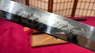 Crucible Steel Fully Tempered and Sashikomi Polished Japanese samurai swords Katana (Yakiba-zukuri)