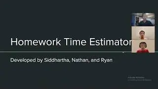 Homework Estimator - Project For MVHacks