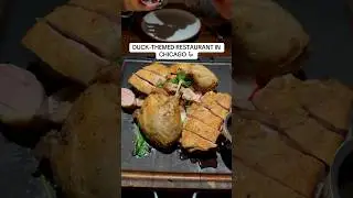 DUCK-THEMED RESTAURANT IN CHICAGO! 🦆 #theduckinnchicago #chicagofood #chicago