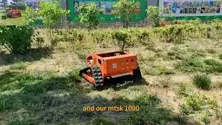 Vigorun Tech RC rubber track grass crusher