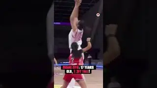 Zhang Ziyu: The 17-year-old hoops star from China towering at 7.3 feet! 📏🫣 #Basketball #WNBA