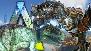 Ark Survival Evolved - Giganotosaurus Taming FAIL, Riot Shield, Sword,  Pimp My Rex - Gameplay