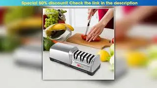 TAIDEA TG2302 Electric Knife Sharpener 15 and 20 Degrees 3Stage System Stainless Steel Knife