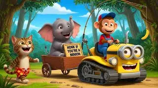 🐒🌽 Rescue Mission with Nana & Friends | Funny Monkey Cartoon