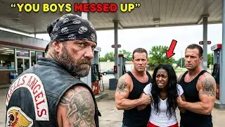 Racist Gang Target Black Woman at Gas Station&mdash;Then a Hells Angel Steps Off His Bike