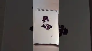 Charlie champion ll pen sketch#art #pendrawing #totrial