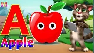 Phonics Song 2 with TWO Words in 3D - A For Apple🍎🍏- ABC Alphabet Songs with Sounds for Children's