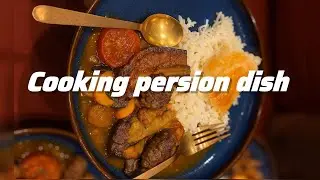✨ Slow Living in London | Iranian Cooking: Khoresh Kadoo Bademjoon, Grocery Shopping & Cozy Dinner