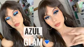 BLUE GLAM MAKEUP TUTORIAL 2025 #makeup #blue #makeup #colourpop