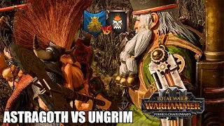 ASTRAGOTH VS UNGRIM ENANOS DEL CAOS EARLY ACCESS TOTAL WAR WARHAMMER 3 #592 BATALLA