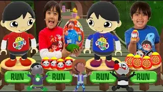 Tag with Ryan - Blue T-Shirt Ryan vs Red T-Shirt Ryan vs Combo Panda - All Characters Unlocked