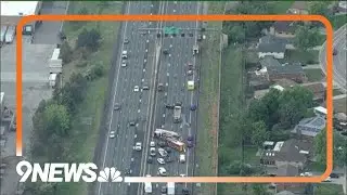 Crash closes southbound I-25 in Thornton
