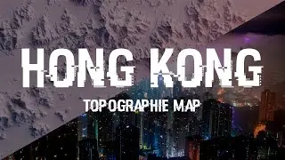 HONG KONG - Topography map - Qgis/illustrator-Affinity/Blender3D