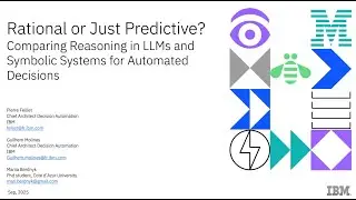 DecisionCAMP2025: Rational or Just Predictive? Comparing Reasoning in LLMs and Symbolic Systems