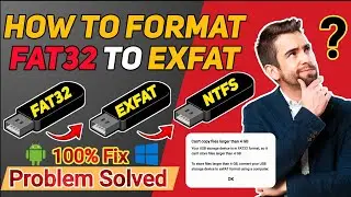 How to format FAT32 to exFAT On android  | FAT32 to exFAT | Want FAST USB Formatting? Watch This Now