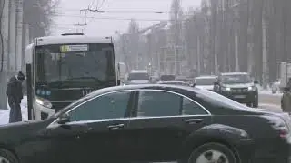 Snow removal in Voronezh is not keeping up with the snowfall.