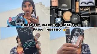 I tried World&rsquo;s Cheapest Makeup kit from meesho😱 | gone wrong*😭
