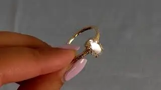 Solitaire Oval Cut Moissanite Ring, Gold Vintage Filigree Wedding Band, Classic Bridal Ring