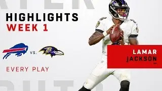 Every Lamar Jackson Play from NFL Debut!