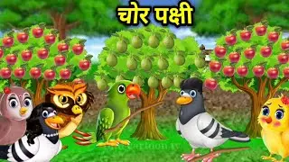 चोर पक्षी। Hindi kahaniyan episode। moral stories cartoon।ranu chidiya wala cartoon। pakshi cartoon 