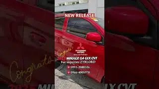 Mitsubishi Mirage G4 GLX 1.2G CVT 2025 | Red Metallic