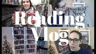 Christmas bookish gifts, re-organizing my bookshelves | Reading Vlog