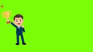 Achievement green screen animation