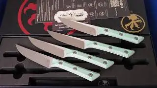 Сет Microtech Kitchen Steak Set 4 CARIBBEAN BLUE USA