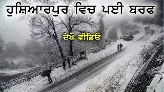 Dekho Hoshiarpur Vich Payi Baraf | Punjab News