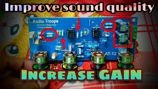 How to modify 3 band pass preamp board. Bass treble board ki modification kaise kare!