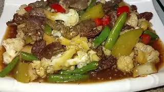 MUST TRY THIS DELICIOUS BEEF AND VEGETABLE RECIPE || Cook & Play Koh