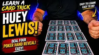 Magic Trick Tutorial: Four Poker Hand Reveal - EASY!