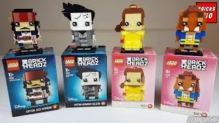 LEGO BrickHeadz 9-12 Cpt. Jack Sparrow, Cpt. Armando Salazar, Belle, Beast (41593,41594,41595,41596)