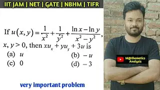 IIT JAM MATHS 2020 | IIT JAM Calculus QUESTION | problem#19