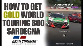 How to get Gold 1st in Sardegna World Touring Car 800 in Gran Turismo 7 (Castrol Supra)