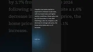 Slow resurgence of Canada's real estate market to begin later in 2024