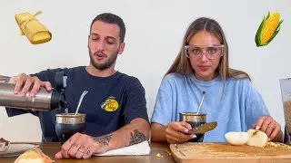 respondiendo preguntas y cocinando humitas (mi primera vez!)