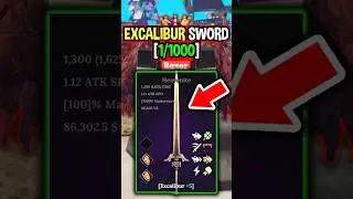 RAREST EXCALIBUR SWORD in The Forge Roblox