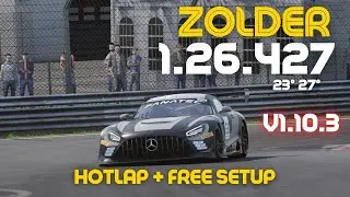 MERCEDES-AMG GT3 EVO | Zolder 1.26.4 | ACC Hotlap + FREE SETUP | ACC v1.10.3