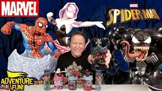 Marvel Spider-Man VS Venom Quantum Slime With Ghost-Spider & Mile Morales AdventureFun Toy Review!