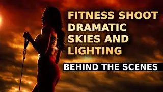 Fitness Shoot with 2 Lights, Dramatic Skies & Color Lighting Walk Through