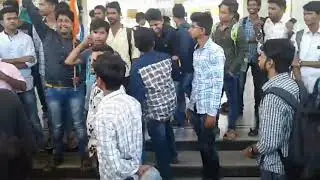 Davangere District NSUI President Mujahid & Activists Students Roar in BJP College GMIT2015