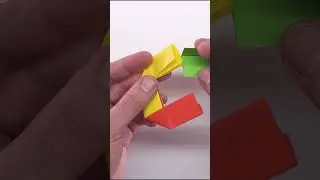 How to make Paper Slinky Spring - Antistress toy #origami