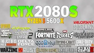 RTX 2080 Super + Ryzen 5 5600x - Test in 21 Games
