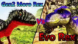 The New Indom Rex! | MoroRex Gen2 Vs Old MoroRex | Ark survival ascended | Ark Mods | Ark Battles