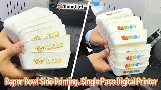 Paper Bowl Side Printing, Bagasse Box Digital Printer